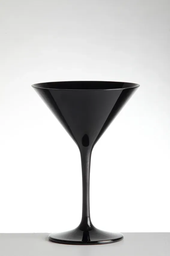 Showbar Coppetta Martini bicchiere nero 24 pz infrangibile