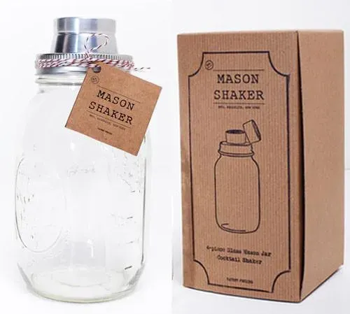 Showbar Mason shaker cocktail vetro acciaio