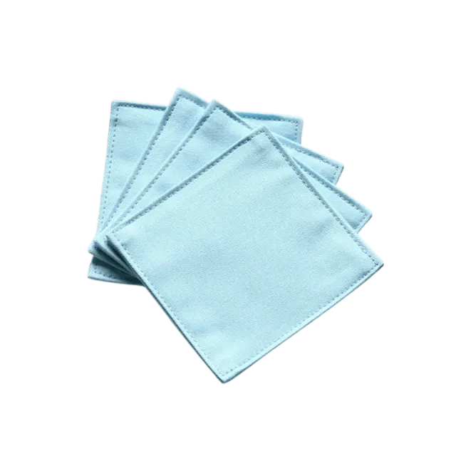 Cocktail Ceremony sottobicchiere stoffa azzurro 9x9 cm