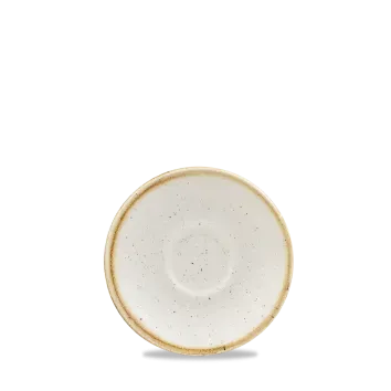 Churchill Stonecast Bianco Puntinato Piattino Caffè 11,8cm 6pz