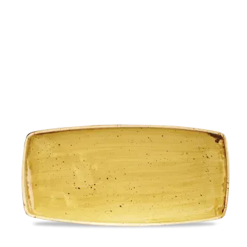 Stonecast Vassoio rettangolare 29,5x15cm giallo senape