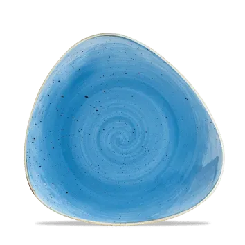 Showbar Stonecast blu puntinato piatto triangolare 19,2 cm 6 pz