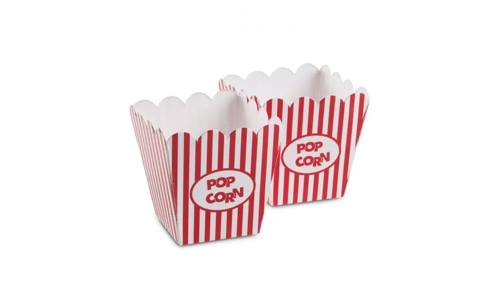 Showbar Mini scatola popcorn 7 cm 100 pezzi