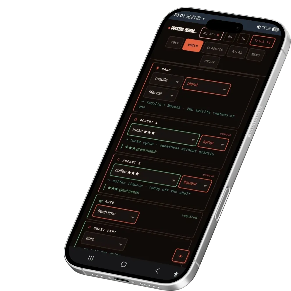 Cocktail Ceremony Bartender Tool Pro app 30 giorni