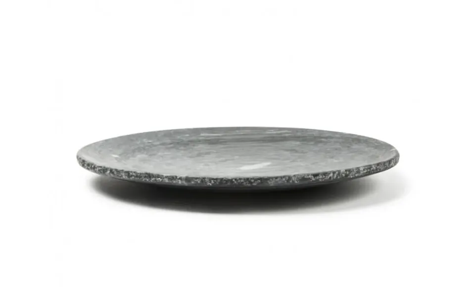 Showbar Marmo Nero piatto rustico XL 30 cm bordo grezzo