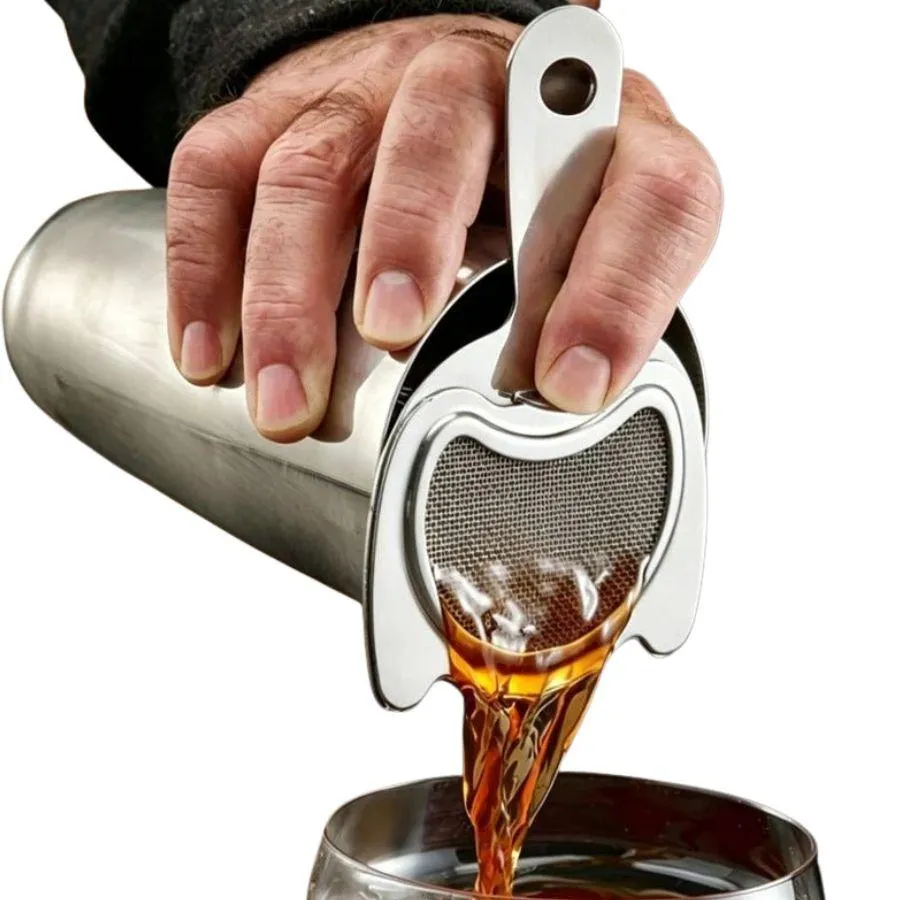 Cocktail Ceremony Naranja strainer colino 2-in-1 argento fine