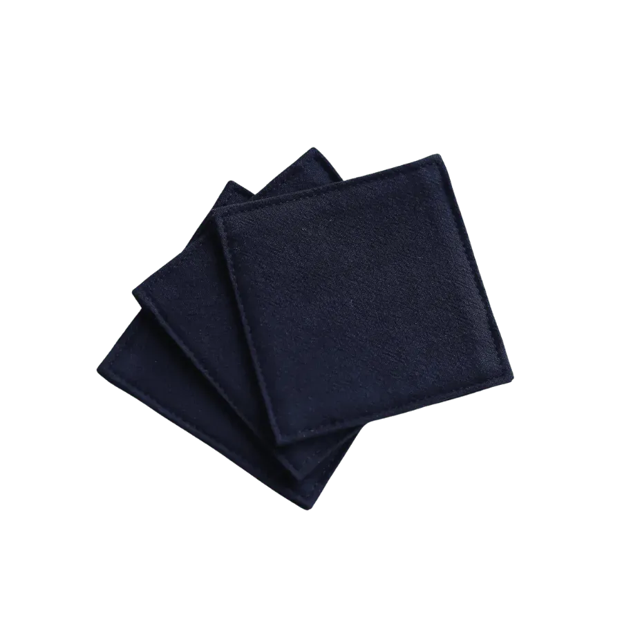 Cocktail Ceremony Fabric Coaster sottobicchiere 9x9 nero