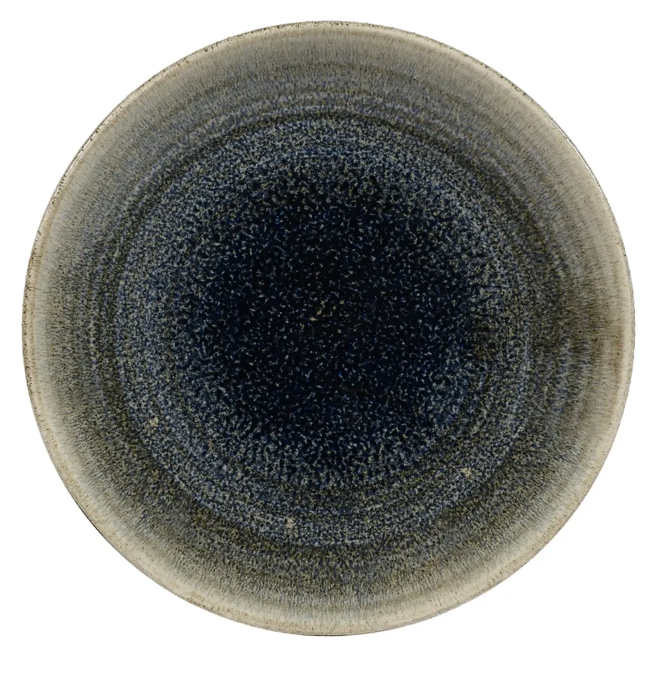 Churchill Aqueous piatto coupe 16,5 cm organico blu
