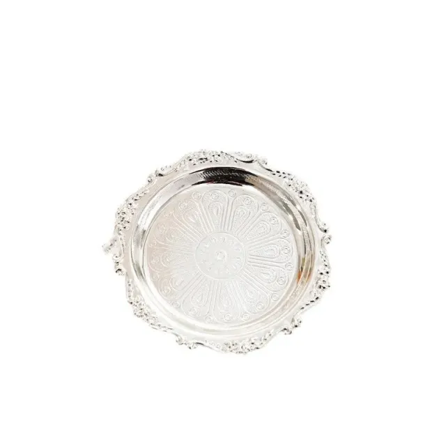 Cocktail Ceremony Sottobicchieri Metallo Vintage Argento 6 Pezzi Foglia