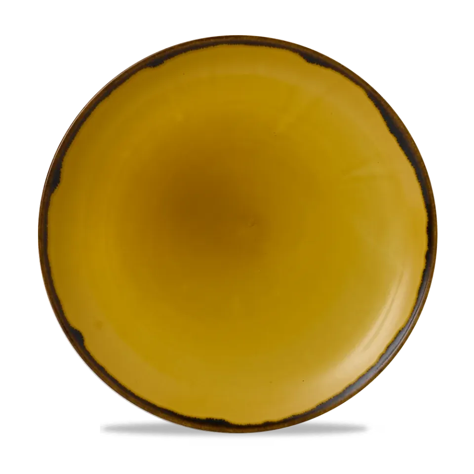 Churchill Harvest Mustard Piatto Coupe 32,4cm 6 Pezzi