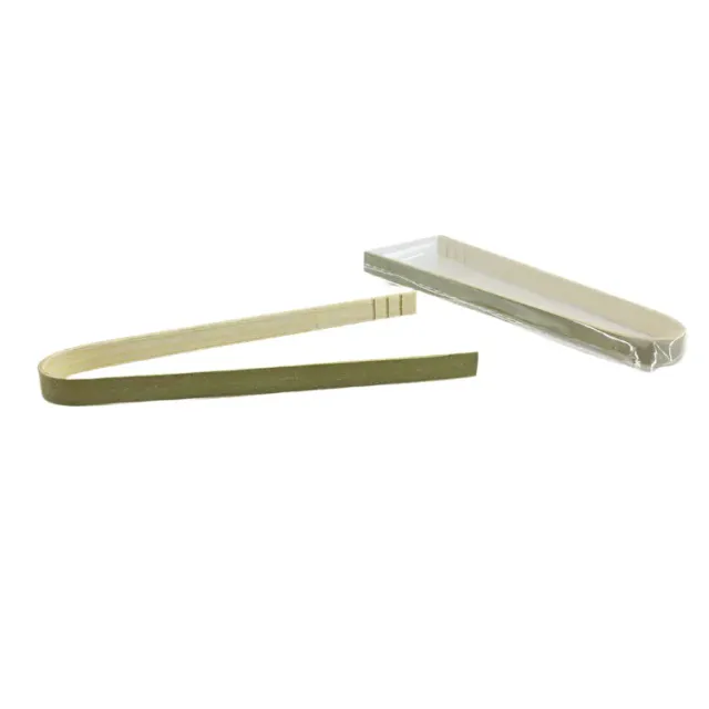 Cocktail Ceremony Bamboo Tongs pinzette bambù 50 pezzi 8 cm monouso