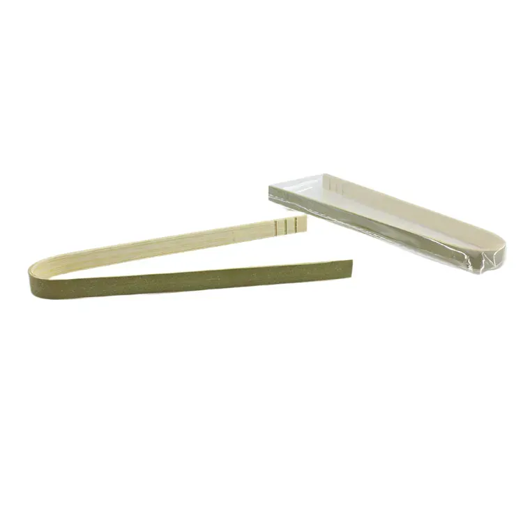Cocktail Ceremony Bamboo Tongs pinzette bambù 50 pezzi 8 cm monouso