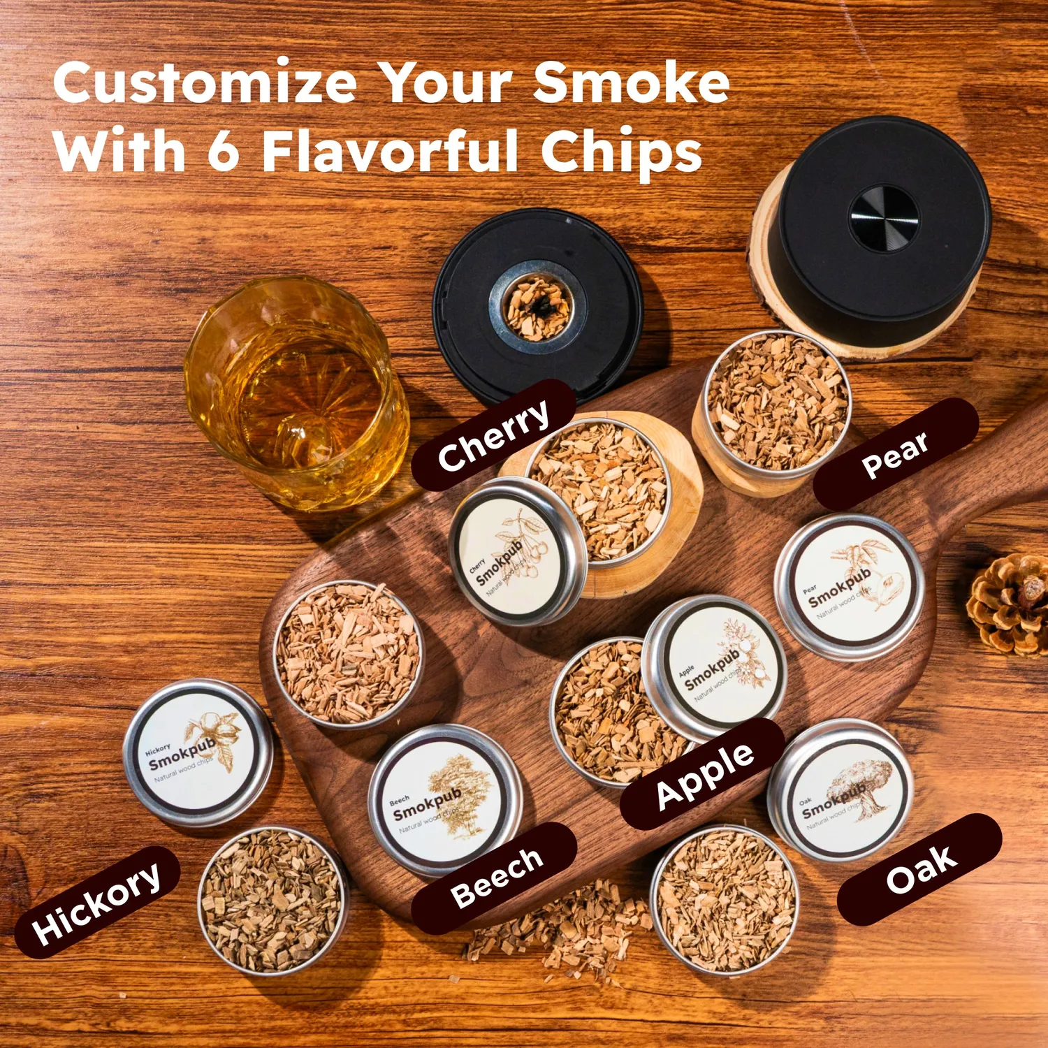 Smokepub Smoker kit affumicatore whiskey 10 pezzi elettrico