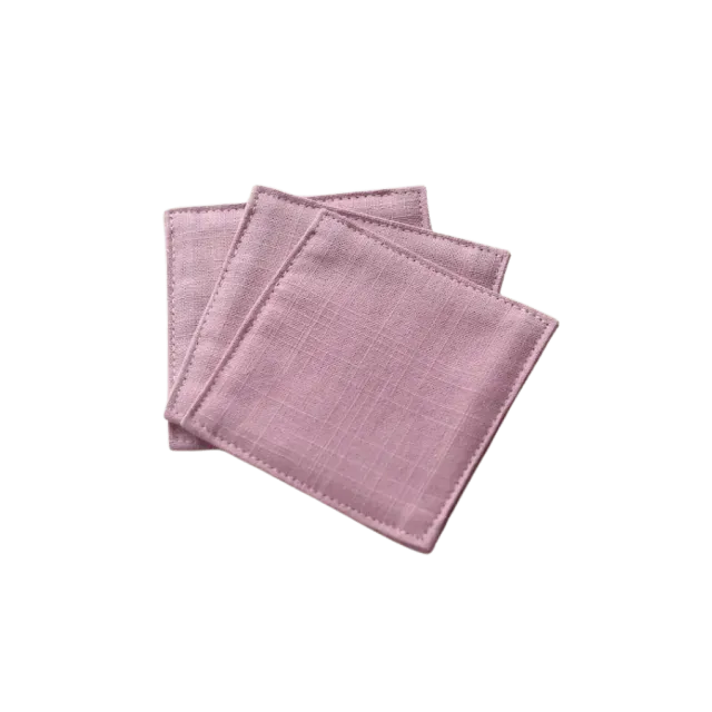 Cocktail Ceremony sottobicchiere stoffa bamboo rosa 9x9 cm