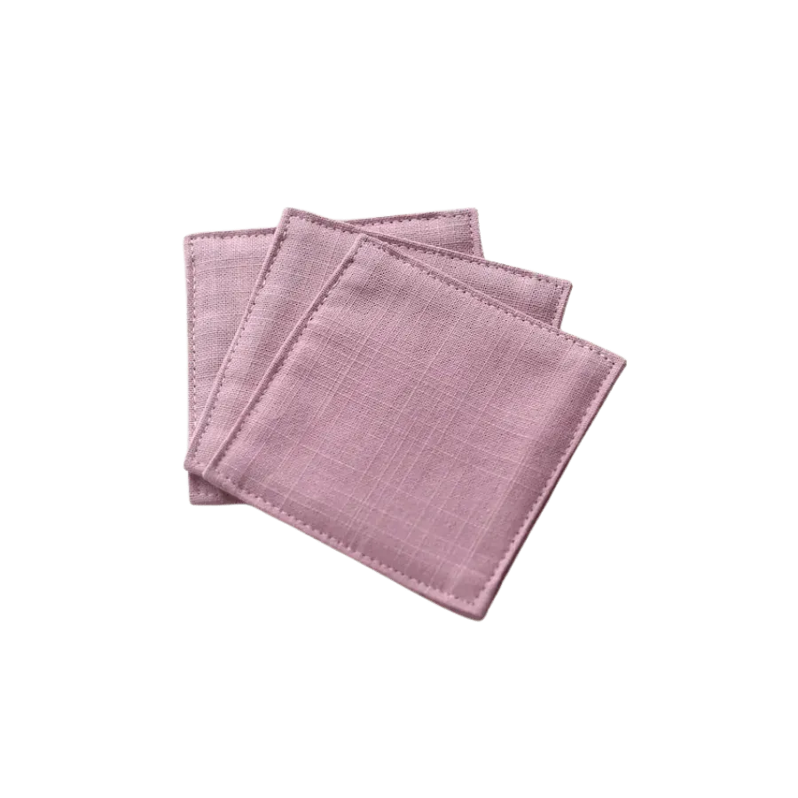 Cocktail Ceremony sottobicchiere stoffa bamboo rosa 9x9 cm
