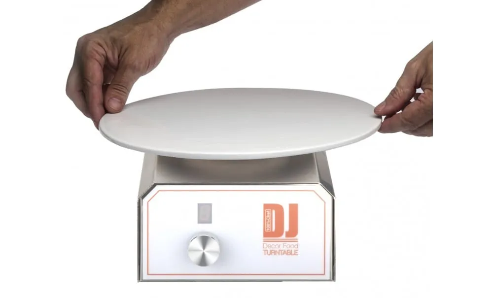 DJ Food Decor LP piatto porcellana bianco 4 pezzi design