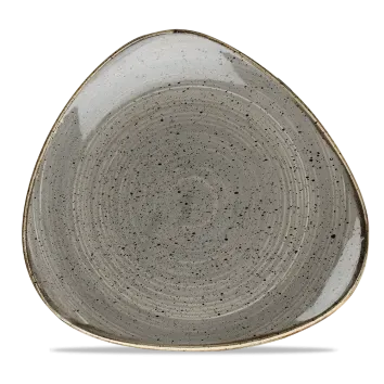 Churchill Stonecast piatto triangolare 26,5cm 6 pezzi grigio