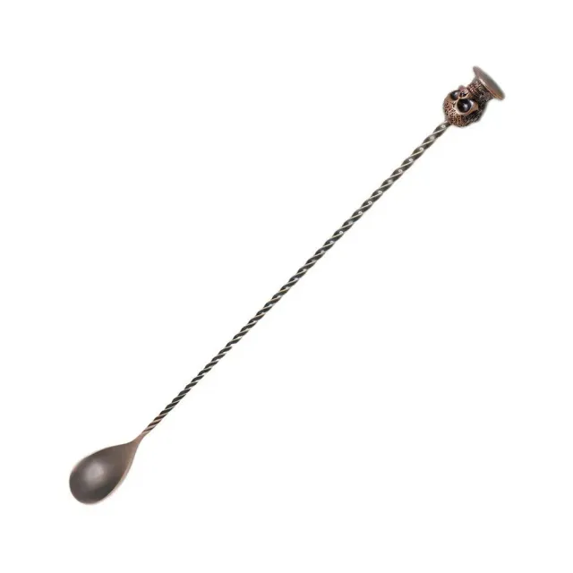 Cocktail Ceremony Skull bar spoon 32cm bronzo con pestello