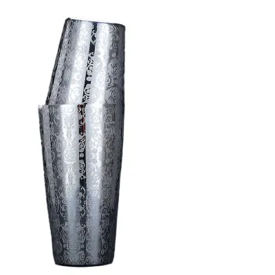 Cocktail Ceremony Leaves shaker boston silver foglie 850 ml