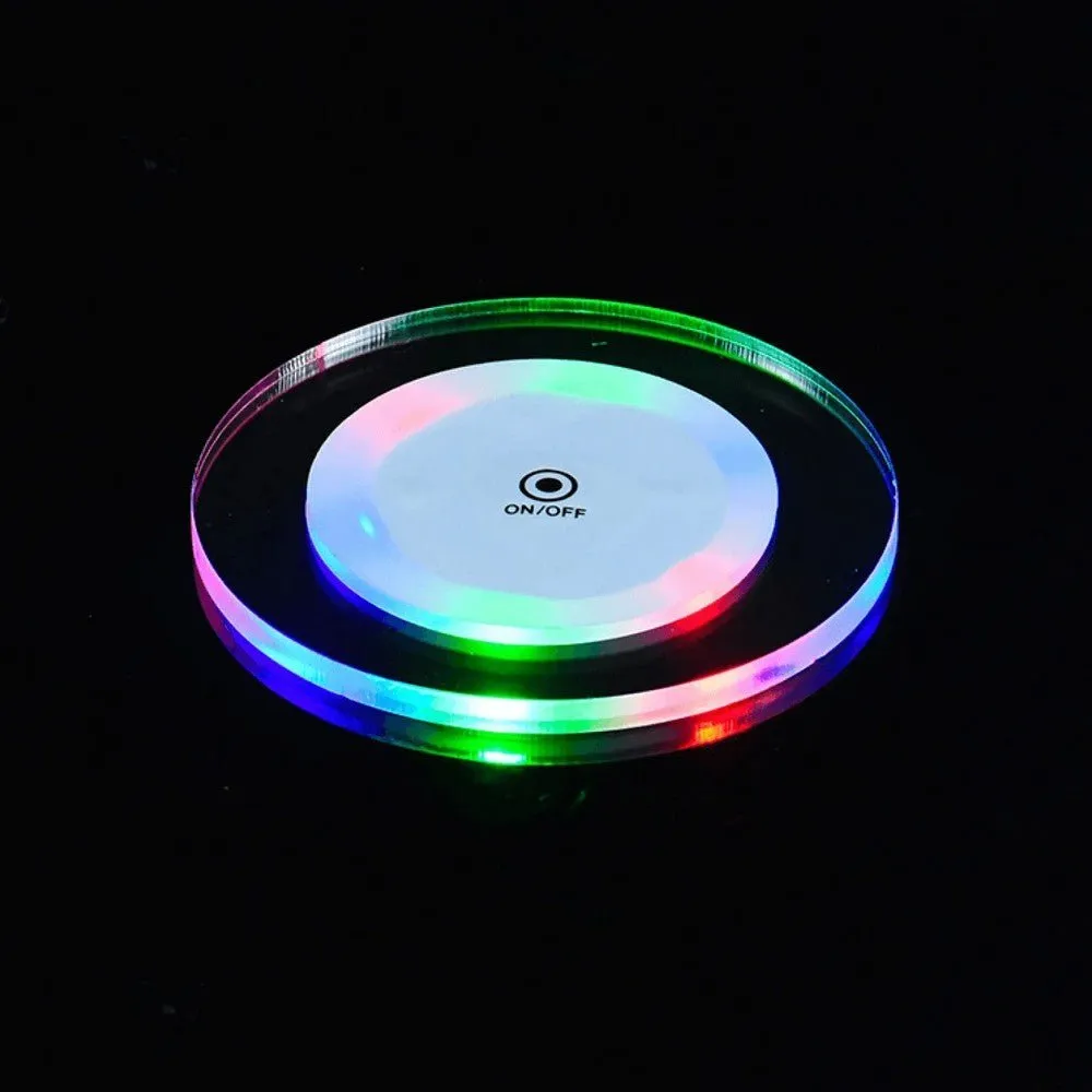 Cocktail Ceremony LED Coaster 65mm sottobicchiere led 6,5 cm bianco