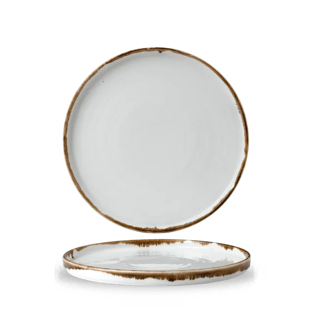 Showbar Harvest Natural Walled Plate piatto 26 cm 6 pezzi porcellana