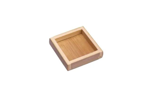 Barchef Bamboo piatto quadrato bordi alti 5,5 cm 10 pezzi