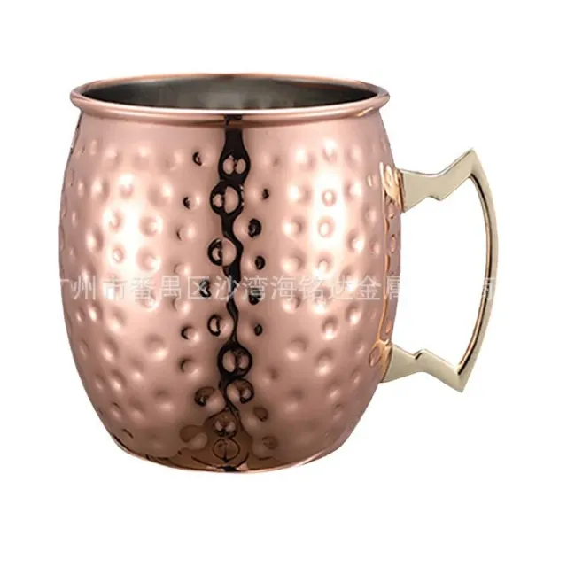 Cocktail Ceremony Moscow Mule tazza rame rosa martellata