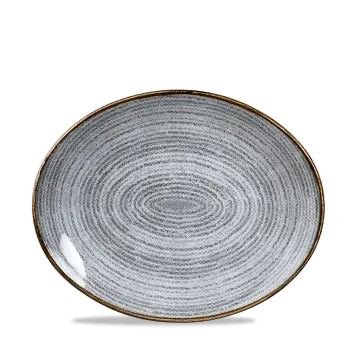 Showbar Studio Prints Grigio vassoio ovale 27x22,9 cm 6 pezzi
