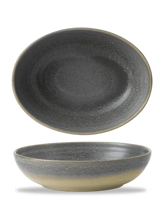 Dudson Evo Granite Deep Oval Bowl 21,6 cm ciotola ovale 6 pz