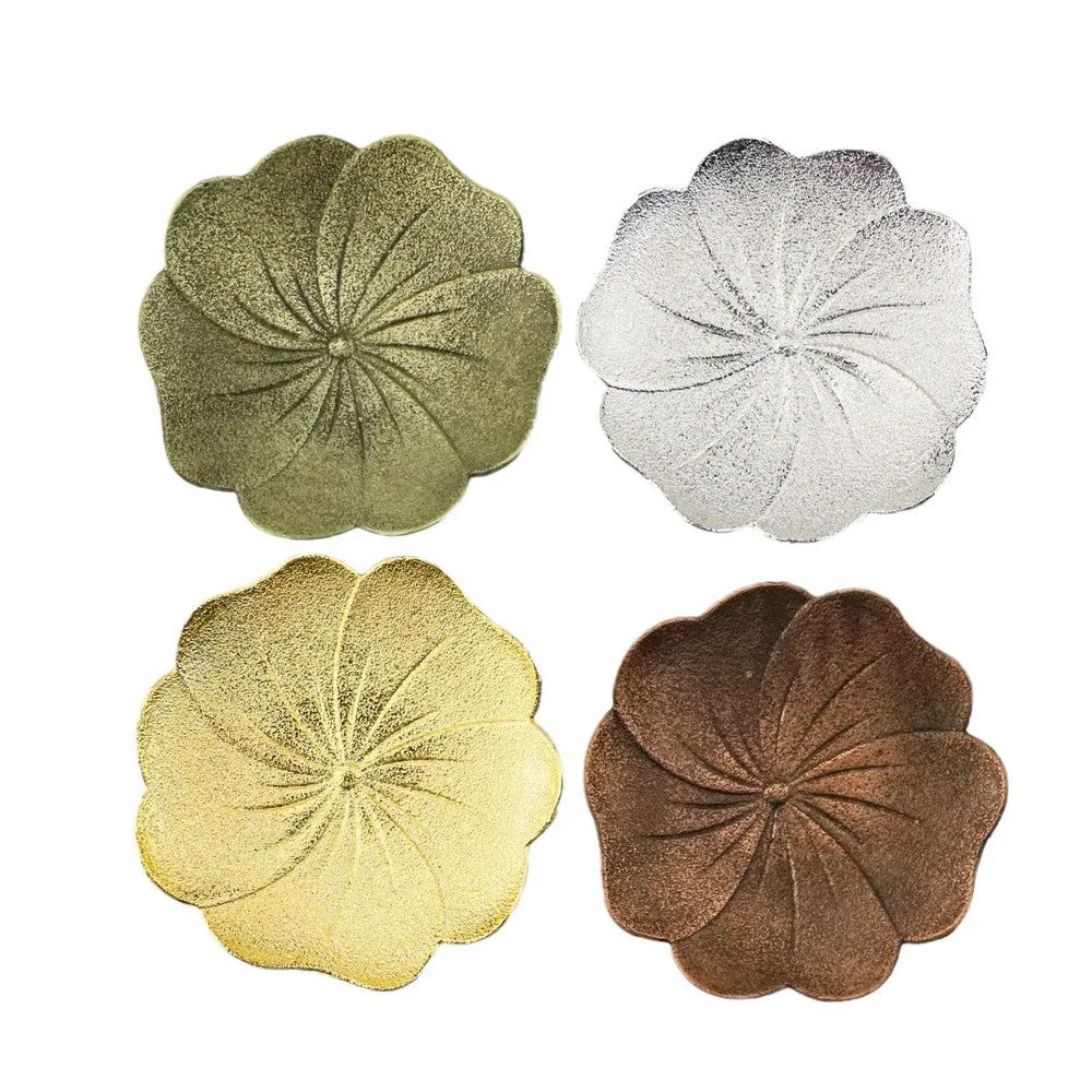 Cocktail Ceremony Blossom sottobicchieri metallo 6pz bronzo