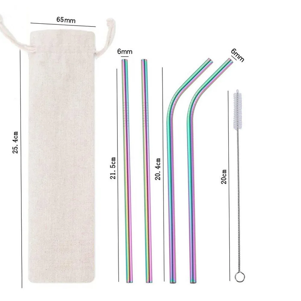 Cocktail Ceremony Cannucce Metallo 21cm 10pz Miste