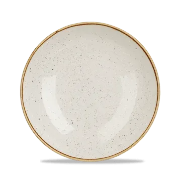 Showbar Stonecast Bianco Puntinato piatto fondo 24,8cm 6 pezzi