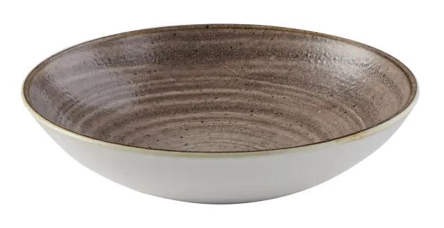 Stonecast Raw Brown piatto fondo 24,8cm 6 pezzi smaltato