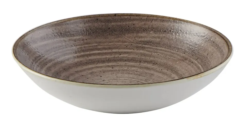 Stonecast Raw Brown piatto fondo 24,8cm 6 pezzi smaltato