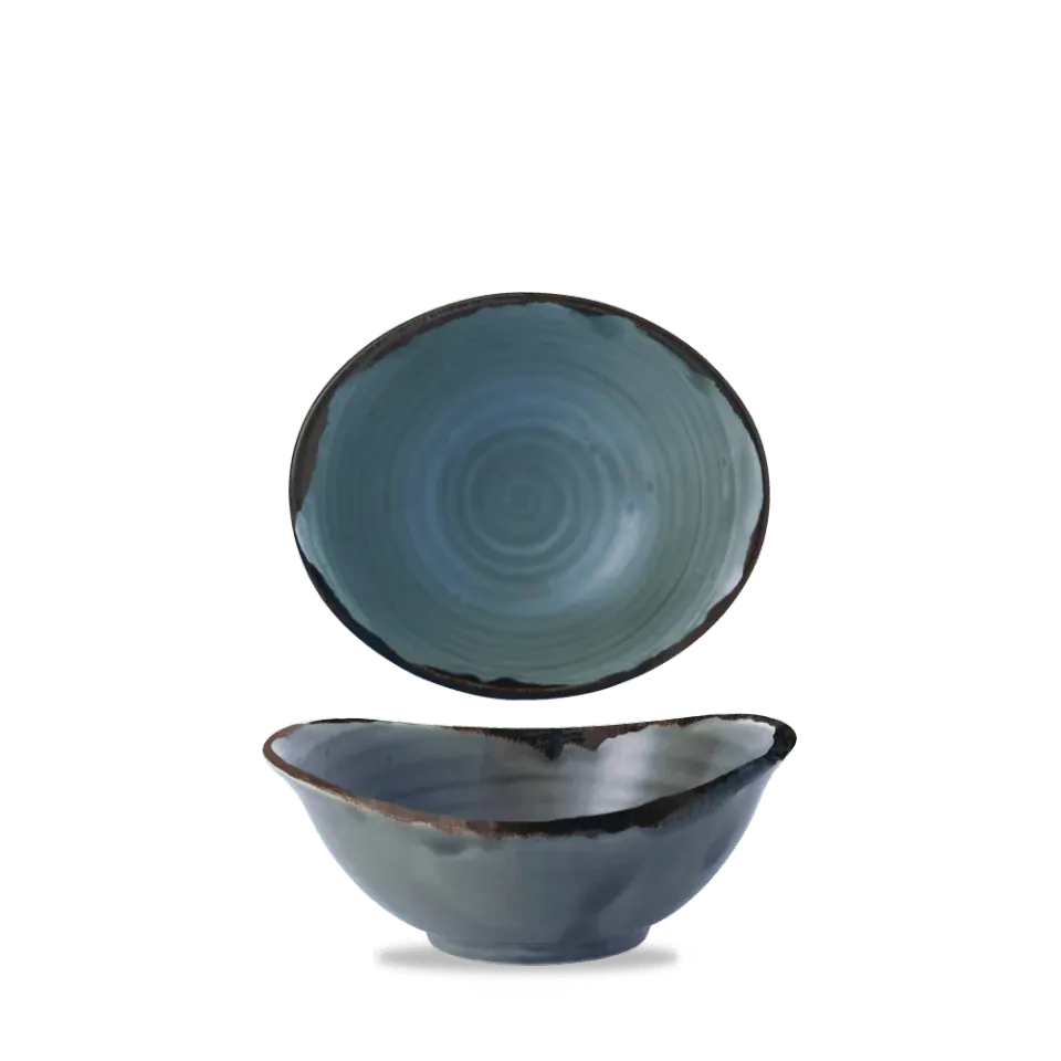 Showbar Harvest Blue piatto fondo 17,4 cm 6 pezzi blu