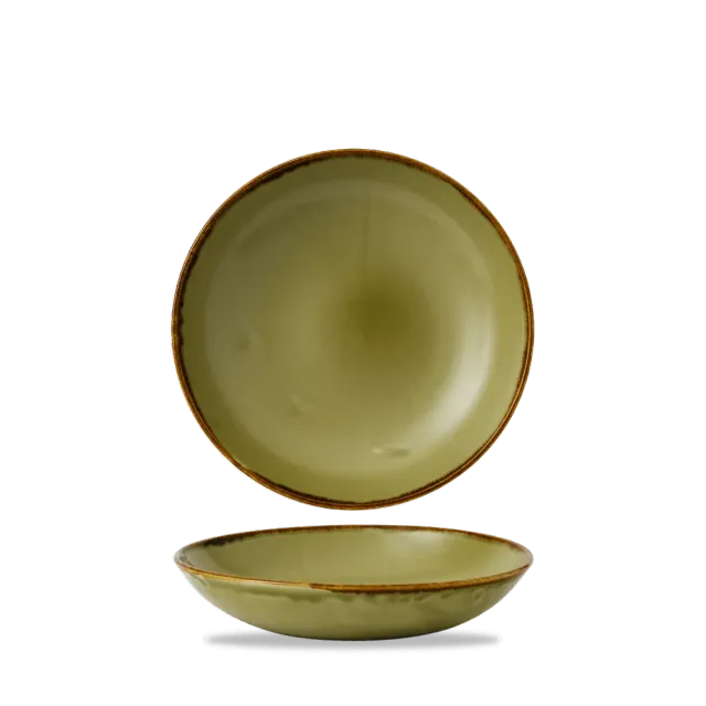 Showbar Harvest Green Small Coupe Bowl piatto 18,2 cm 6 pezzi verde