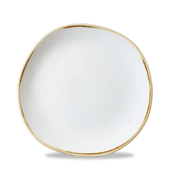 Showbar Stonecast Trace Bianco Piatto Piano 21cm 6 Pezzi