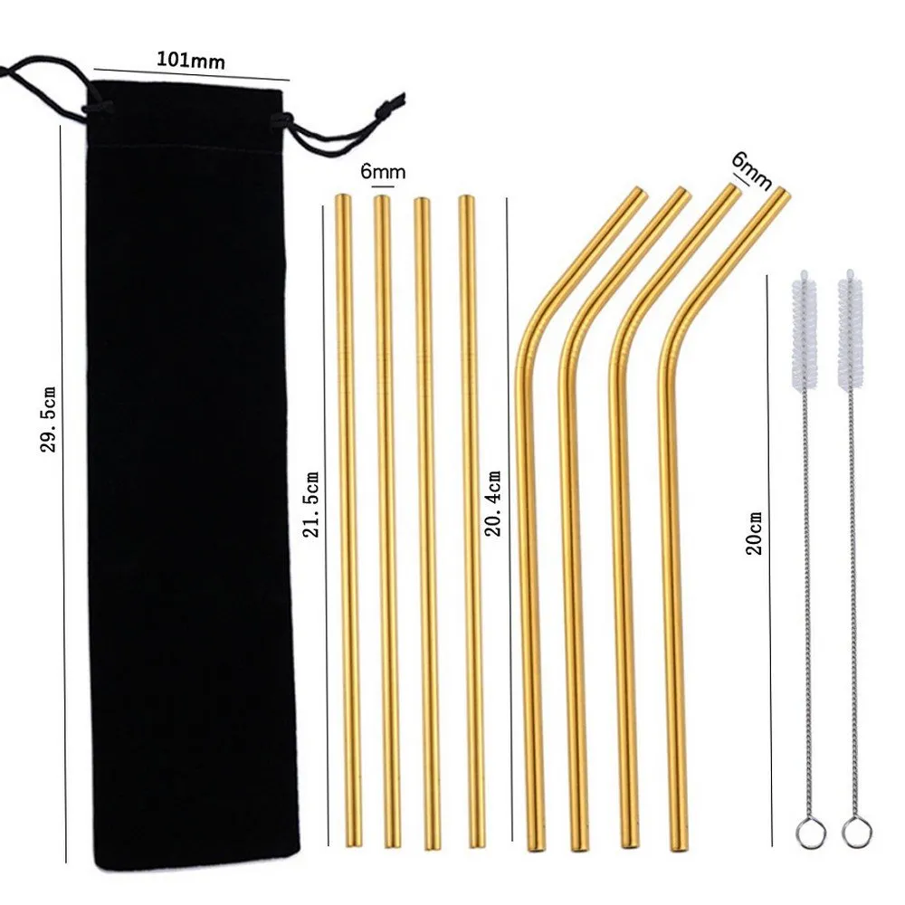 Cocktail Ceremony Cannucce Metallo 21cm 10pz Miste