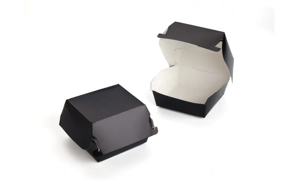 Contenitore nero panino 9x8x5 cm 100 pezzi