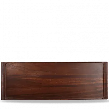 Vassoio acacia rettangolare buffet 58x20 cm