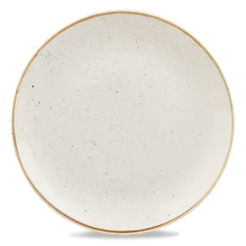 Showbar Stonecast piatto piano bianco puntinato 32,4 cm