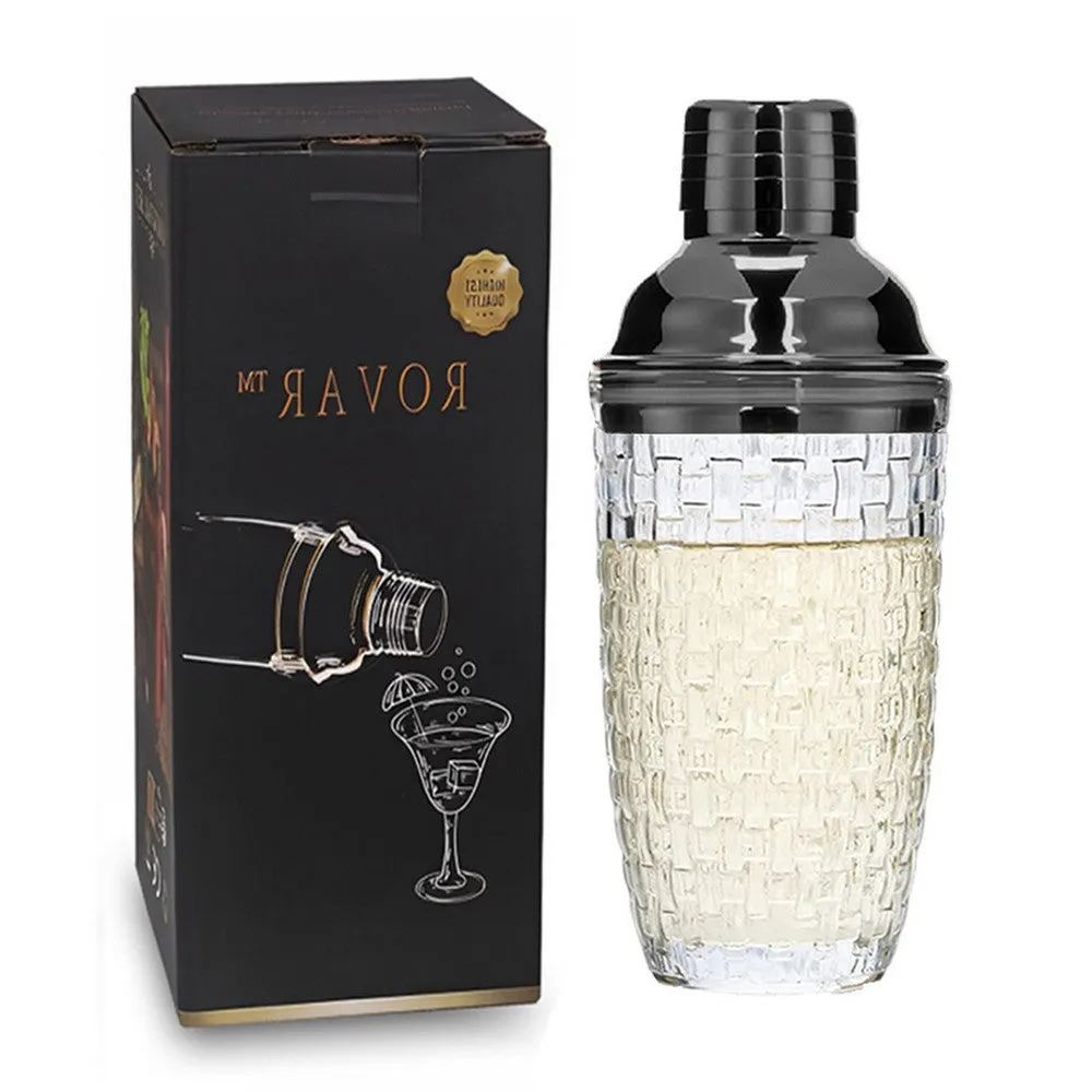 Cocktail Ceremony Ribbed shaker cobbler 400ml vetro