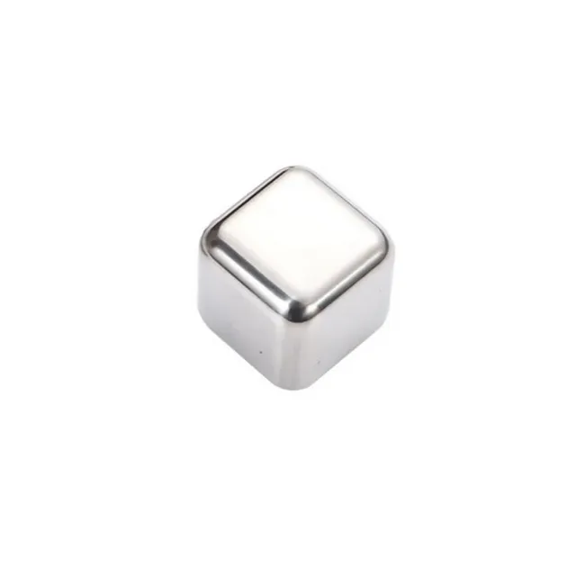 Cocktail Ceremony Metal Ice Cubes cubetti acciaio 4 pezzi riutilizzabili