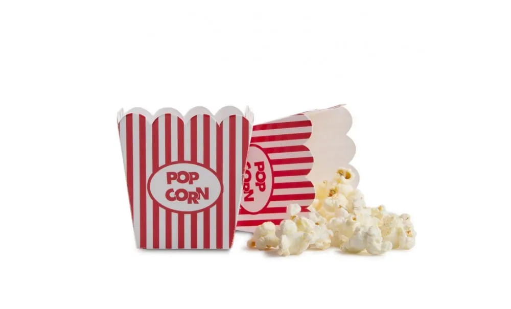 Showbar Mini scatola popcorn 7 cm 100 pezzi