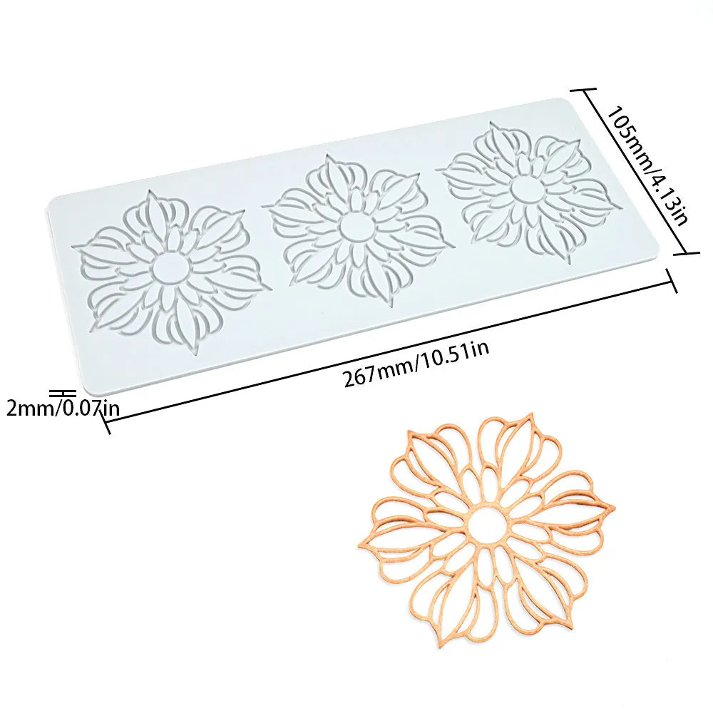 Cocktail Ceremony Stampo Silicone Foglie Rotonde Guarnizioni