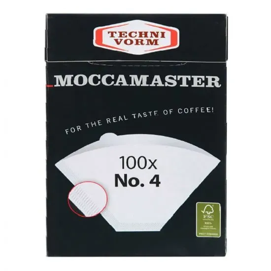 Moccamaster n.4 filtro carta per caffè americano
