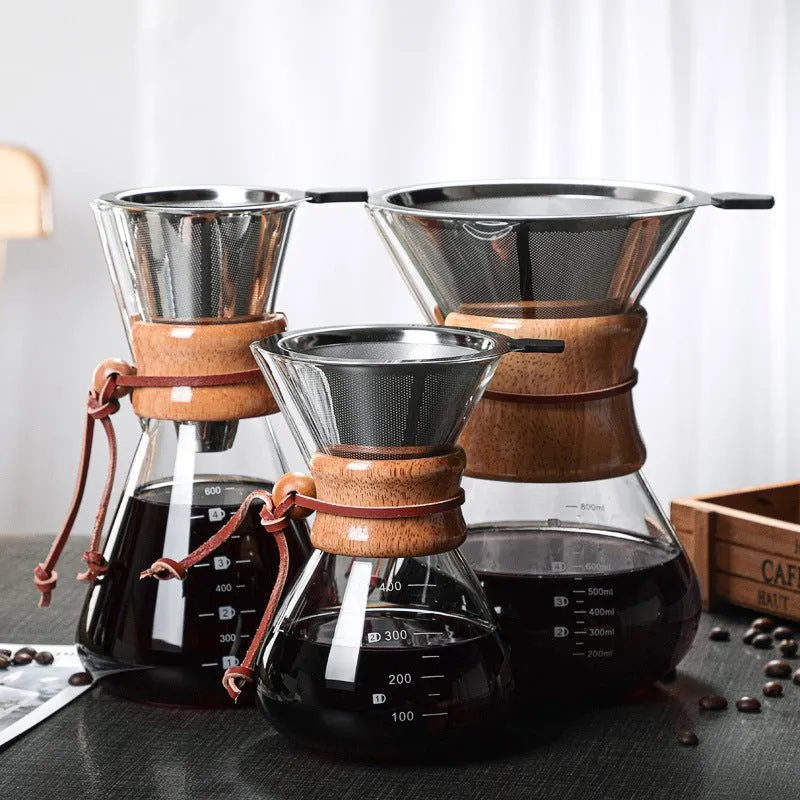 Cocktail Ceremony V60 dripper caffè vetro 600 ml con filtro