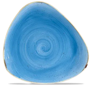 Churchill Stonecast Blu Puntinato piatto triangolare 31,1cm 6pz
