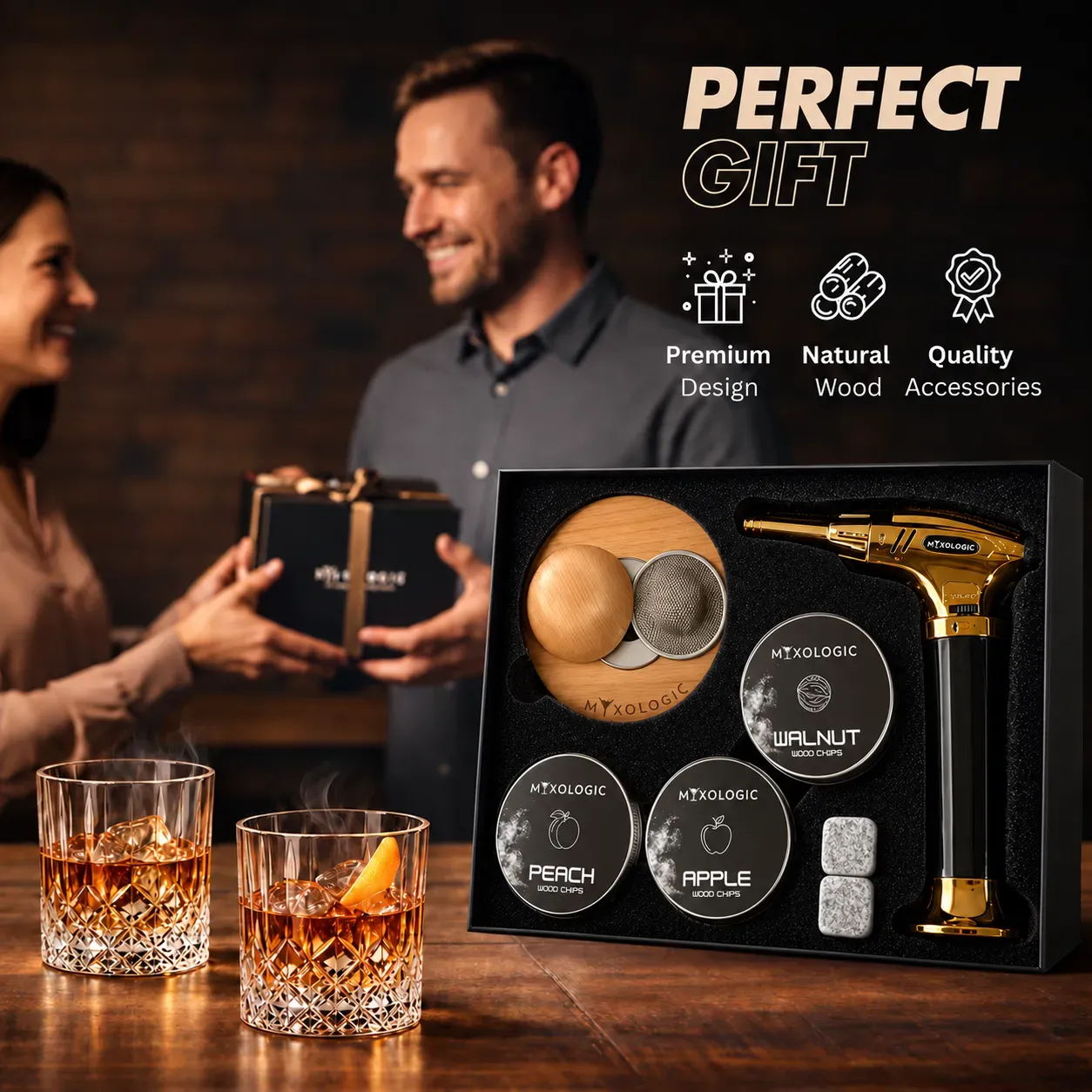 Mixologic Saturn kit affumicatore cocktail con chips