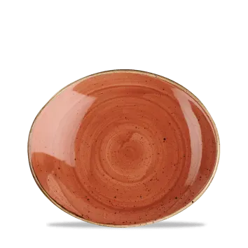 Churchill Stonecast Arancio Mattone vassoio ovale 19,2 cm 6 pz